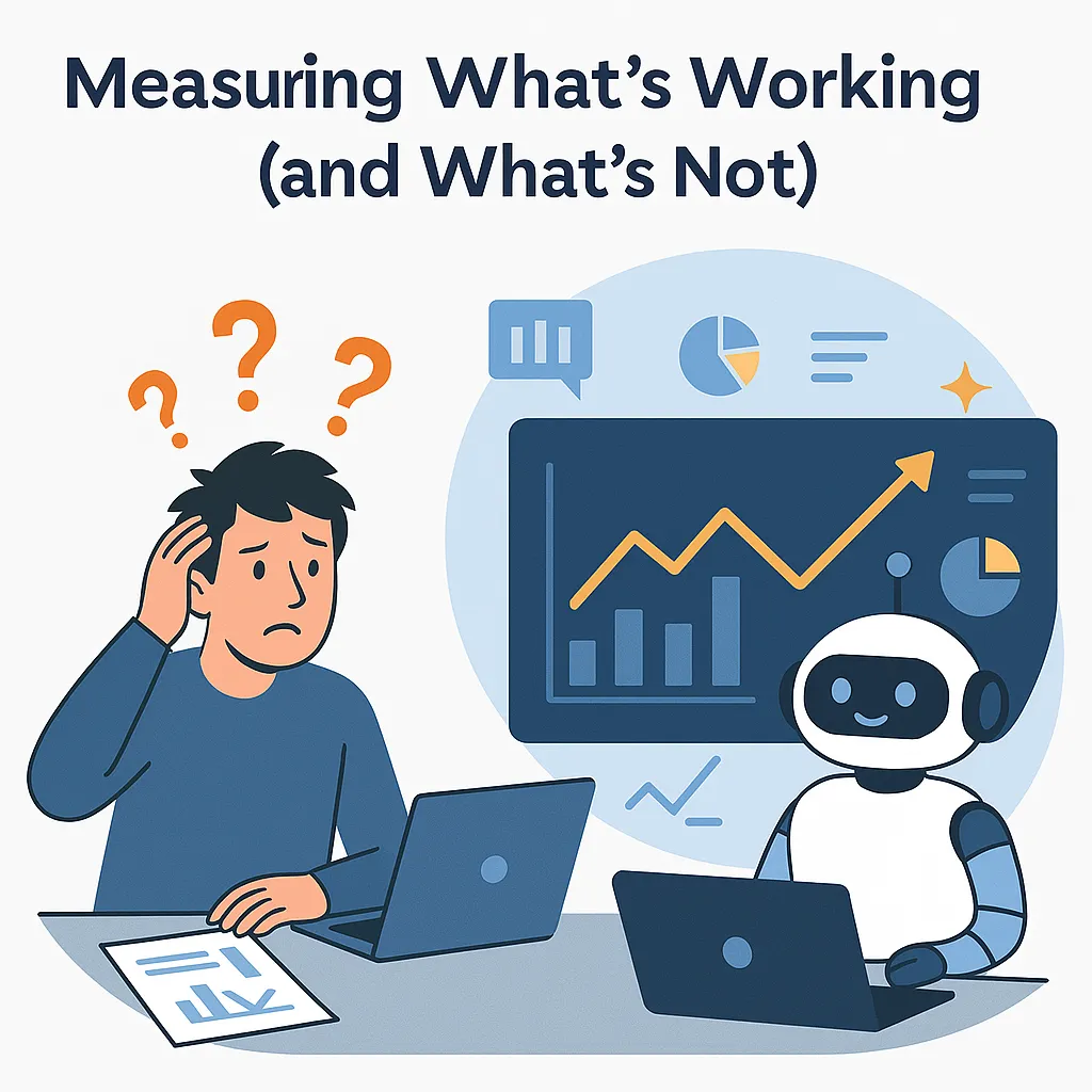 Measuring What's Working and What's not working using analytical data combined with AI to measure success and make moves