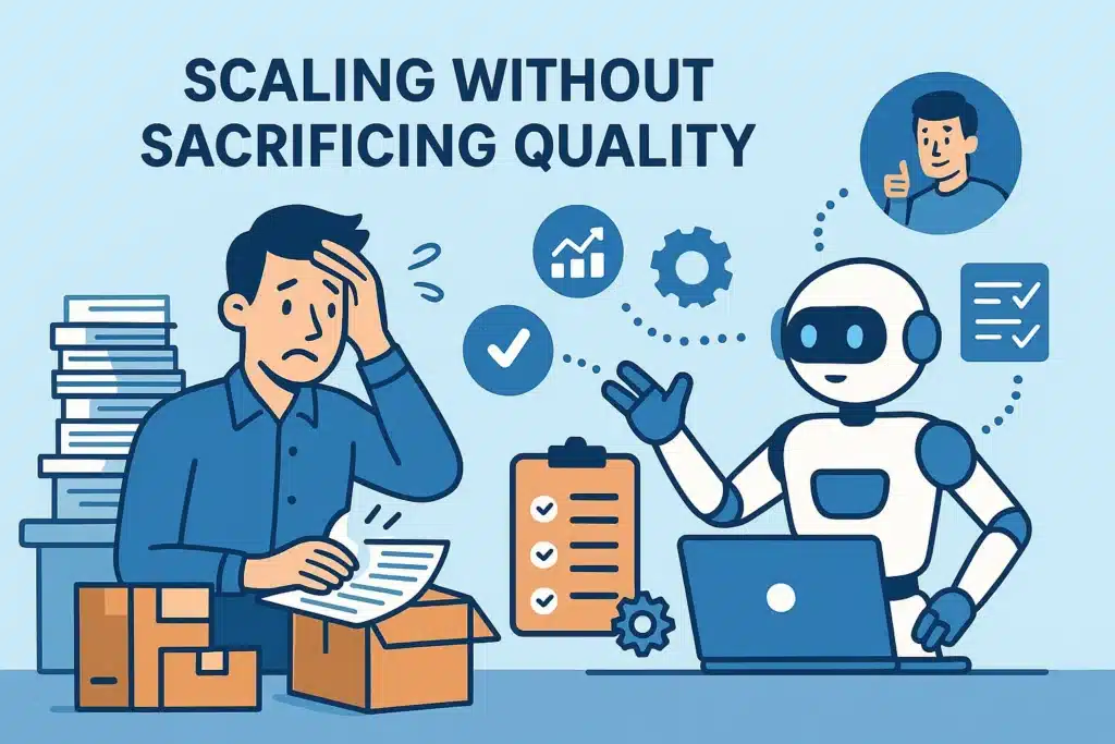 Scaling a small business without sacrificing quality is a real problem. Ai helps to solve these problems.