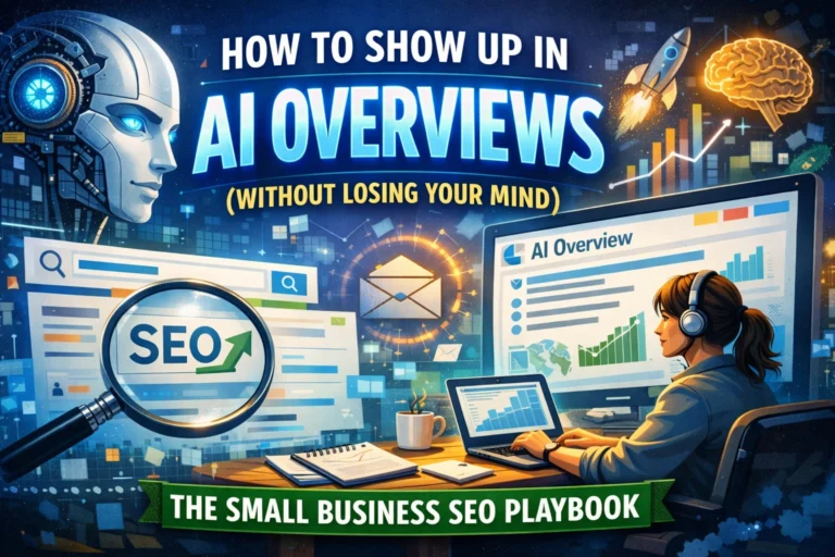 How to Show Up in AI Overviews (Without Losing Your Mind): The Small Business SEO Playbook