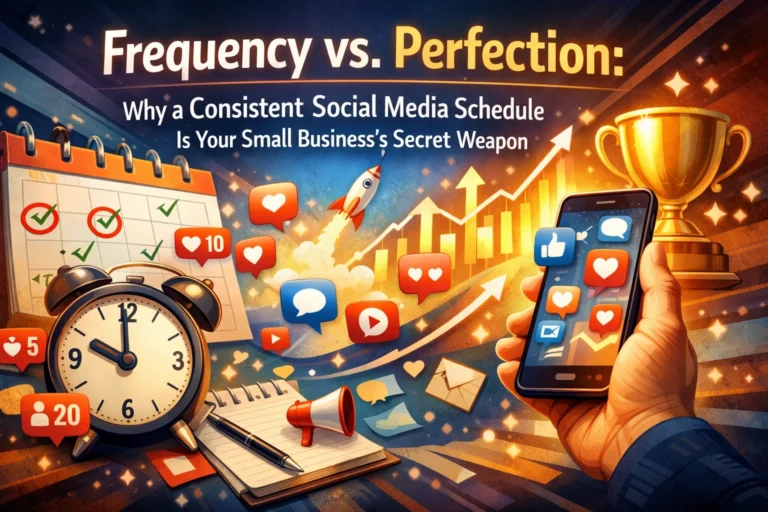 Frequency vs. Perfection: Why a Consistent Social Media Schedule Is Your Small Business’s Secret Weapon