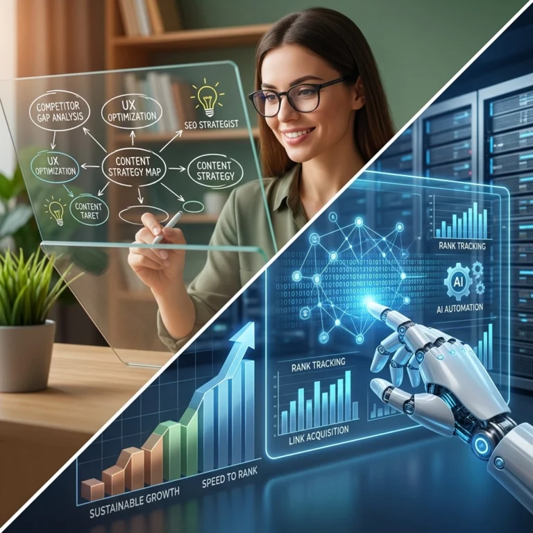 How to Choose the Best SEO Services for Small Business (Compared: Human Strategy vs. AI Automation)